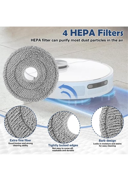 Dream L10S Ultra /L10 Ultra Robot Vakum Süpürücü Ana Yan Fırça Hepa Filtreleri Paspas Pedleri Toz Çanta (Yurt Dışından) indirimleri