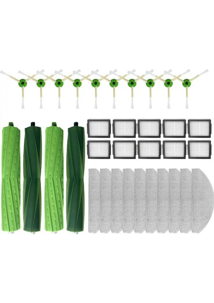 Irobot Roomba Combo I5, I5+, J5, J5+ Roller Yan Fırça Filtresi Mop Bezleri Rag Robot Vakuumlar Aksesuarlar Yedek Parçalar (Yurt Dışından)