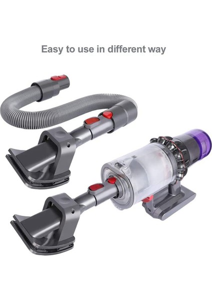2x Pet Tımar Kiti, Dyson V7/8/10/12/11 Için Dyson V7/8/10 Için Köpek Fırçası Saç Vakum Bağlanması, Uzatma Hortumu ve Tetik Kilidi (Yurt Dışından) fırsatları