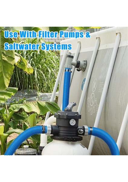 Yer Üstü Havuzlar Için 2 Paket Havuz Hortumu, 1,5 Inç Çap 59 Inç Uzunluğunda Filtre Pompası Hortumu Pompa Modeli 607, 637 ile Uyumlu (Yurt Dışından) modelleri