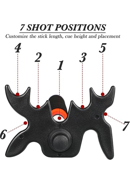 Köprü Başlığı ile Geri Çekilebilir Bilardo Isteka Çubuğu Köprüsü, Bilardo Masası Için Bilardo Bilardo Isteka Aksesuarı, Köprü Başlığı, Siyah (Yurt Dışından) modelleri