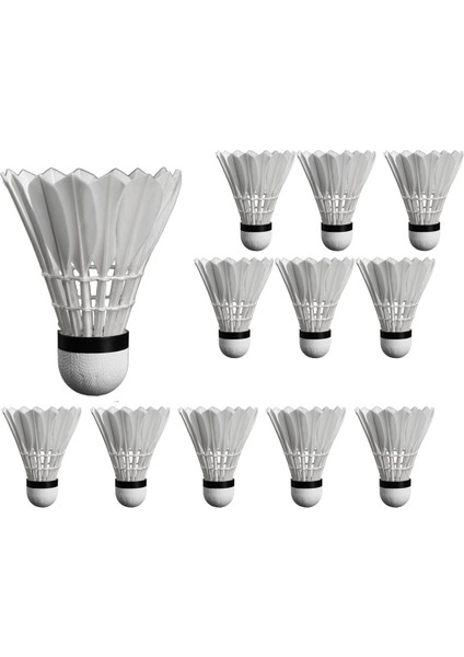 12 Adet Spor Dayanıklı Köpük Kafa Yumuşak Doku Badminton Açık Spor Fitness Aksesuarları (Yurt Dışından)