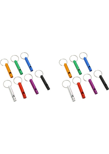 Alüminyum Acil Durum Düdüğü Taşınabilir Güvenlik Eğitim Düdüğü Anahtarlıklı, Çok Renkli (Yurt Dışından)