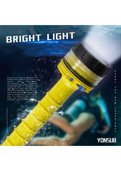 Tüplü Dalış El Feneri Sualtı Su Geçirmez LED Dalgıç Işık Spearfishing LED Dalış Lambası (Yurt Dışından) indirimleri