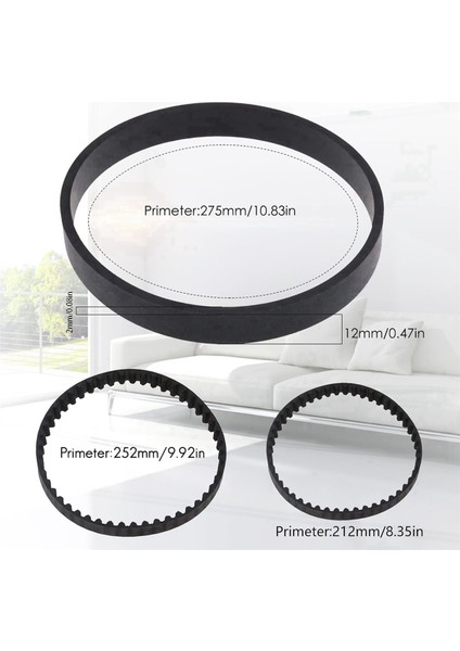 24PCS Yedek Vakum Kemeri Bissell Proweat 2x Revolution Pet Pro Temizleyici Modelleri 1986,1964,2007,2007P (Yurt Dışından) fırsatları