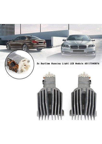 2x Far Drl LED Modülü 63117343876 Bmw 5 Serisi F10 F11 Lcı 2014-2016 (Yurt Dışından) modelleri