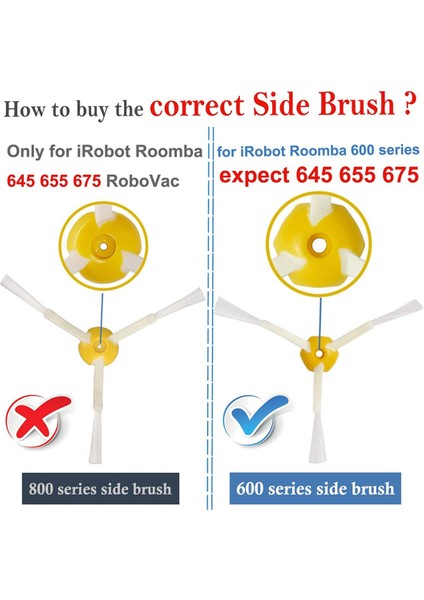 Irobot Roomba 600 Serisi 692 690 680 Ana Yan Fırça Filtresi Için (Yurt Dışından) fırsatları