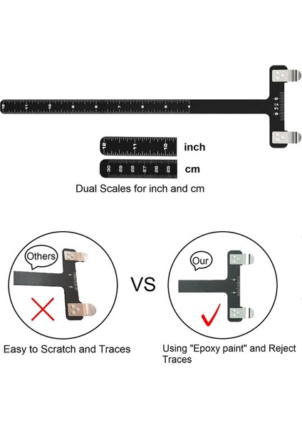 Yay Dize Nocking Noktaları Seti T Kare Cetvel Nocking Toka Pense ve 8 Parça Nocking Toka Seti, Mavi (Yurt Dışından) indirimleri