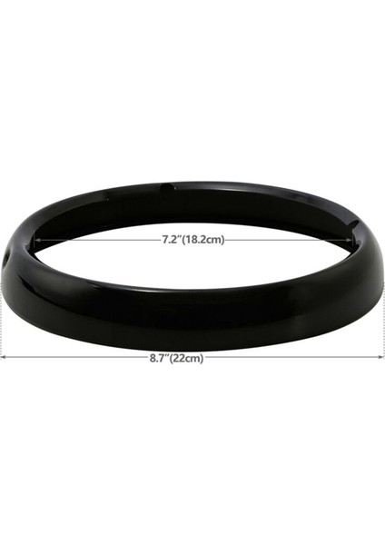 2x Motosiklet Siyah 7 Inç Far Döşeme Halkası Tur Touring Için Electra Glide Street Glide Road King (Yurt Dışından) modelleri