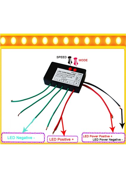 DC12V-24V LED Şerit Işık Denetleyicisi Atlama Suyu Patlama Flash At Işareti Aydınlık Kelime Açık Kelime Rgb Kontrolör 9ch (Yurt Dışından) indirimleri