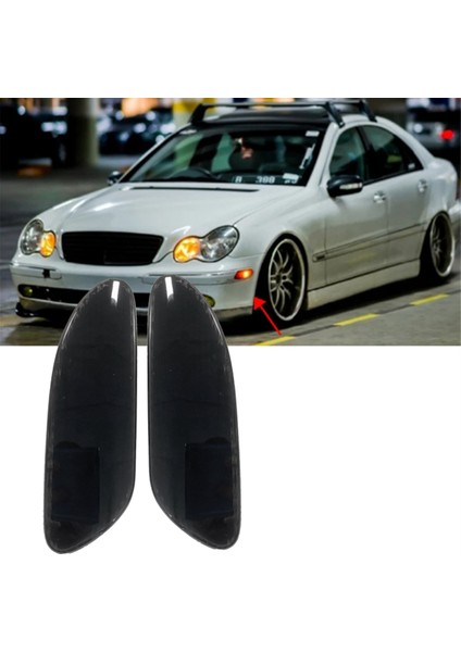 Araba Ön Tampon LED Dinamik Yan Işaretçi Mercedes-Benz W203 Ön Sidemarker Lambaları 2038200721 ​​2038200821 (Yurt Dışından) fırsatları