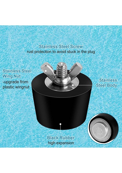 Yüzme Havuzu Delikleri Için 6 Paket 3 Boyutlu Havuz Kışlama Fişi, Yer Üstü Havuz Skimmer Için Genişletme Fişleri (Yurt Dışından) modelleri