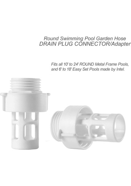 10184 Intex Hortum Tahliye Fişi Konnektörü Yedek Intex Yuvarlak Yüzme Havuzu/bahçe Hortumu Tahliye Fişi-2 Paketi (Yurt Dışından) indirimleri