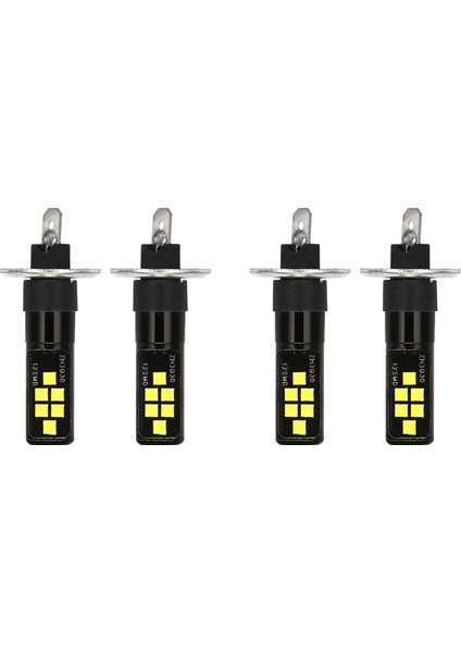 4pcs H1 Araba LED 12V-24V 12SMD Ampul 3030 Yonga Seti, W5W AMPUL194 Sis Farları Için LED Ampul Beyaz (Yurt Dışından)