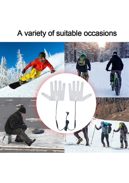 USB Isıtmalı Eldiven Pedi Kış Sıcak 5 Parmak Eldiven Isıtma Pedi Elektrikli Isıtma Filmi Eldiven Isıtma Levhası Kayak Için (Yurt Dışından) fiyatları