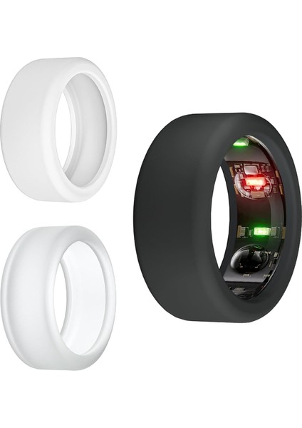 Oura-Ring Gen3 ile Uyumlu Halka Koruyucu, Çalışma Için Elastik Silikon Halka Kılıfı, 3 Adet M (Yurt Dışından)