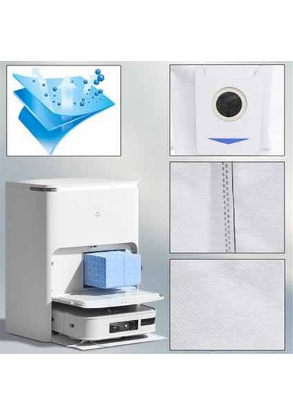 Ecovacs Deebot X2 Omnı/x2 Pro/x2 Robot Vakum Aksesuarları Silindir Ana Yan Fırça Hepa Filtre Mop Kumaş Parçaları (Yurt Dışından) fiyatları