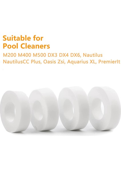 Dolphin Robotik Havuz Temizleyicileri M200 M400 M500 Için 4 Paket Tırmanma Halkaları Yedek 6101611-R4 (Yurt Dışından) fiyatları