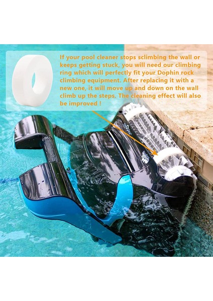 Dolphin Robotik Havuz Temizleyicileri M200 M400 M500 Için 4 Paket Tırmanma Halkaları Yedek 6101611-R4 (Yurt Dışından) modelleri
