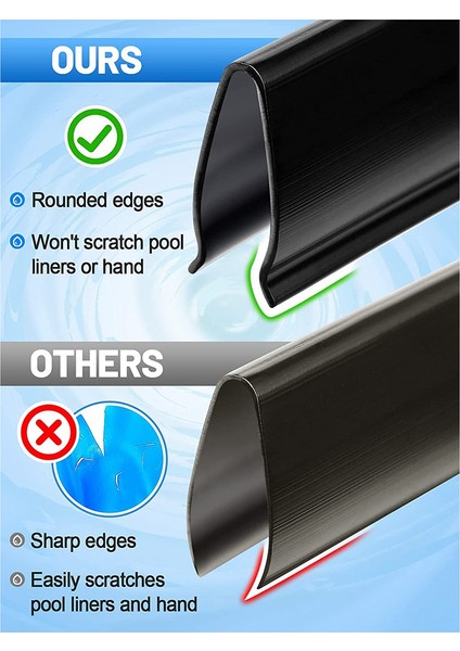 Havuz Gömlekleri Için 45 Adet Başa Çıkma Şeritleri, Yüzme Havuzları Astar Klipsi 27FT Yuvarlak Veya 18 x 33FT Oval Havuz Için Yedek Yama (Yurt Dışından) modelleri
