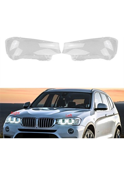 Araba Sol Far Kabuk Lambası Gölgesi Şeffaf Lens Kapak Far Kapağı For-Bmw X3 F25 X4 F26 2014 2015 2016 2017 (Yurt Dışından) modelleri