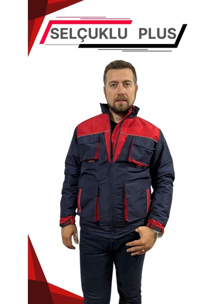 Suya Dayanıklı Reflektörlü Iş Montu - Ripstop Kumaşlı, Çok Cepli, Soğuk Geçirmez