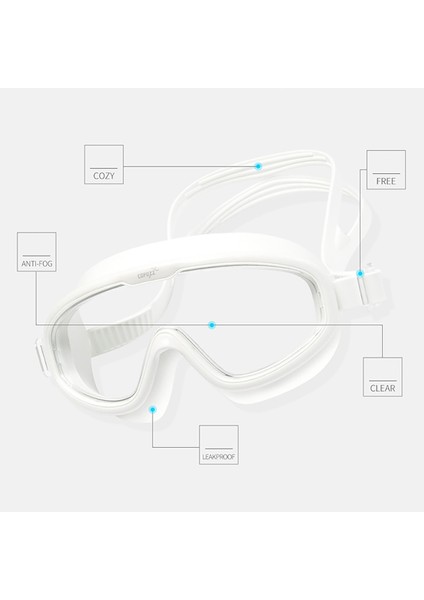 Copozz Profesyonel Su Geçirmez Çocuk Yüzme Gözlüğü Yumuşak Silikon Gözlükler Yüzme Gözlüğü Buğu Önleyici Uv 1 Parça Yüzme Gözlüğü 2 (Yurt Dışından) fiyatları