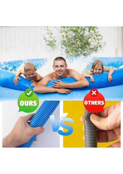 2 Adet 1,5 Inç 59 Inç Havuz Hortumu, 2 Hortum Adaptörü, Havuz Pompası Hortum Aksesuarları ile Yer Üstü Havuzlar Için (Yurt Dışından) indirimleri