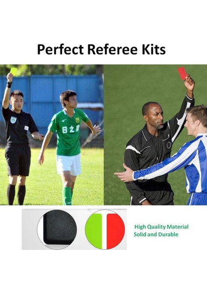 Futbol Hakem Bayrağı Seti, Defter ve Kalemli Kırmızı Sarı Kartlar, Kordonlu Antrenör Hakem Paslanmaz Çelik Düdükler (Yurt Dışından) fiyatları