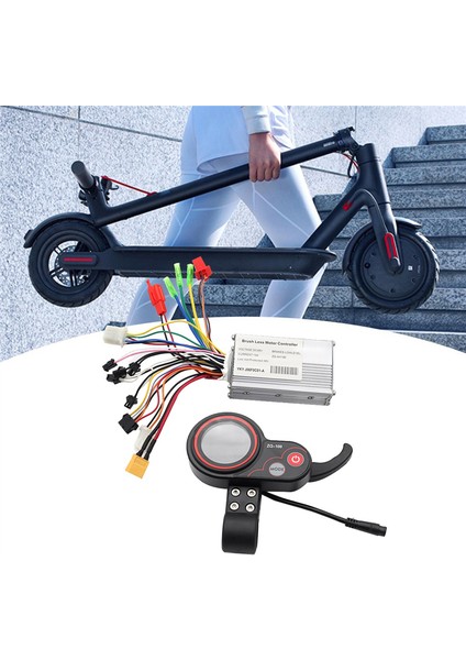 48V Kontrol Cihazı + ZQ-100 Kilometre Ölçer Hız Ayarlanabilir Elektrikli Scooter Ölçer 6 Pin Ekran Elektrikli Scooter Için (Yurt Dışından) modelleri