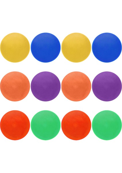 12 Adet Renkli Nokta Işaretleyici Kaymaz Çeviklik Işaretleyiciler Düz Koniler Noktalar Futbol Basketbol Eğitimi Dans Uygulaması (Yurt Dışından)