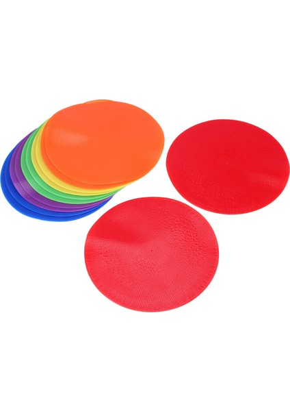 12 Adet Renkli Nokta Işaretleyici Kaymaz Çeviklik Işaretleyiciler Düz Koniler Noktalar Futbol Basketbol Eğitimi Dans Uygulaması (Yurt Dışından) fiyatları