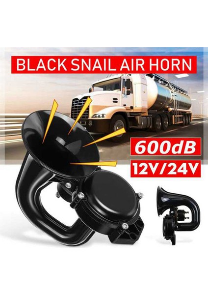 12V/24V Otomatik Havalı Korna Yüksek Sesle Kamyon Trompet Havalı Korna Elektrikli Vana ile Düz Otomobil Araç Kamyon Otobüs Van Tren (Yurt Dışından) modelleri