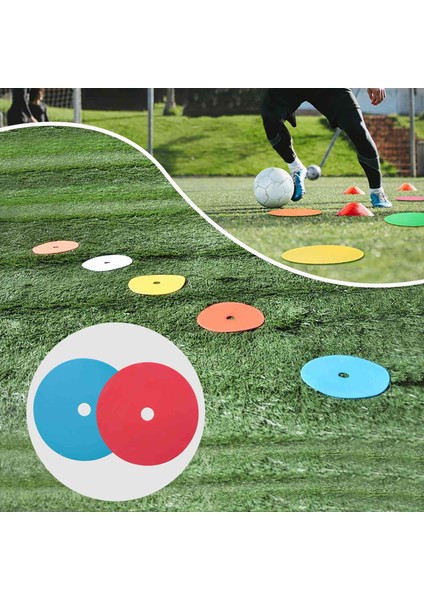 10 Paket Düz Disk Işaretleyiciler Kaymaz Noktalar Işaretleyiciler Futbol Basketbol Spor Hız Çeviklik Eğitimi Işaretleyiciler (Yurt Dışından) indirimleri