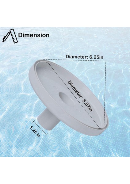 Yüzme Havuzu Skimmer Kapak Kapak Yer Üstü Yüzme Havuzu Vakum Plakası Pentair 513330 Hayward SP1091WM (Yurt Dışından) fiyatları