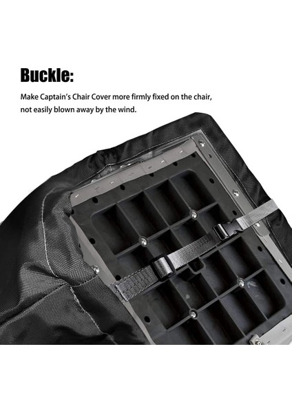 Tekne Katlanır Koltuk Kılıfı Su Geçirmez Ağır Hizmet Tipi Römorklanabilir Balıkçı Sandalyesi Kılıfı Tekne Koltuk Kılıfınız Için Koruma, Siyah (Yurt Dışından) indirimleri