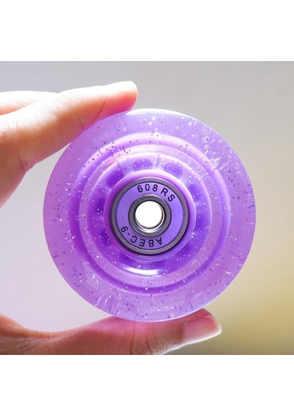 Paket 32 x 58MM 82A Rulmanlı Paten Tekerlekleri, Çok Fonksiyonlu Kaykay Paten Aksesuarları Mor (Yurt Dışından) modelleri