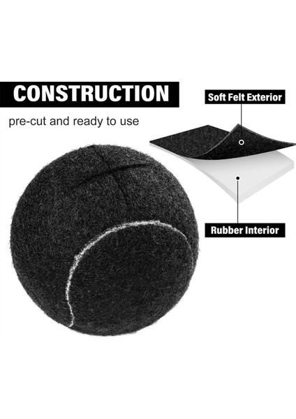 4 Adet Mobilya Ayakları ve Zemin Koruma Ayakları Için Tenis Topları Evrensel Önceden Kesilmiş Kayma Topları, Ağır Hizmet Tipi Uzun Ömürlü (Yurt Dışından) indirimleri