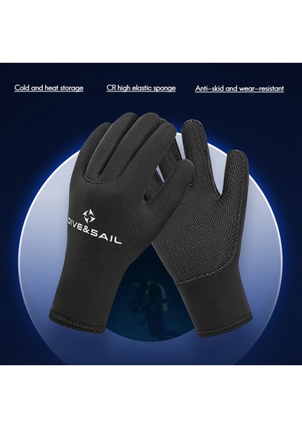 Dıve&saıl Dalış Eldivenleri 5mm Cr Yüksek Elastik Sıcak Dalgıç Elbisesi Kış Eldivenleri Tüplü Dalış Şnorkel Kürek Çekme Için Uygundur (Yurt Dışından) fiyatları