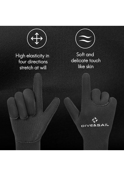 Dıve&saıl Dalış Eldivenleri 5mm Cr Yüksek Elastik Sıcak Dalgıç Elbisesi Kış Eldivenleri Tüplü Dalış Şnorkel Kürek Çekme Için Uygundur (Yurt Dışından) indirimleri