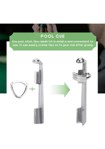 Bilardo Isteka Kelepçesi 3 Adet Havuz Isteka Ucu Kelepçe Alaşım Bilardo Istakası Ucu Tamir Kiti Bilardo Masası Isteka Ipuçları Aksesuarları (Yurt Dışından) modelleri