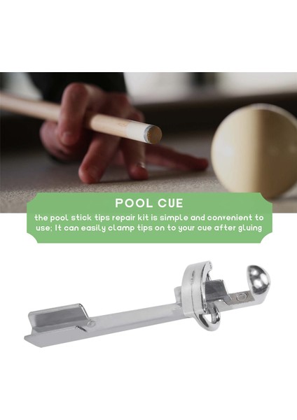 Bilardo Isteka Kelepçesi 3 Adet Havuz Isteka Ucu Kelepçe Alaşım Bilardo Istakası Ucu Tamir Kiti Bilardo Masası Isteka Ipuçları Aksesuarları (Yurt Dışından) indirimleri