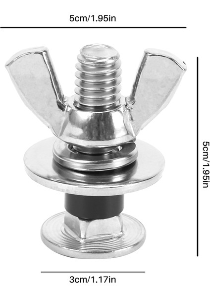 2 Adet 316 Paslanmaz Çelik Dalış Vidaları Kelebek Arka Plaka Kanat Somunları Sualtı Tüplü Dalış Bcd Aksesuarları (Yurt Dışından)