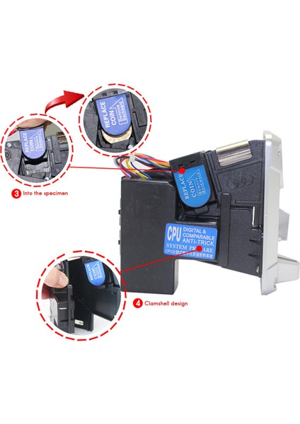 Para Alıcısı Para Itici JY133A Cpu Arcade Para Seçici Otomat Arcade Oyunu Bilet Değişimi Için (Yurt Dışından) modelleri