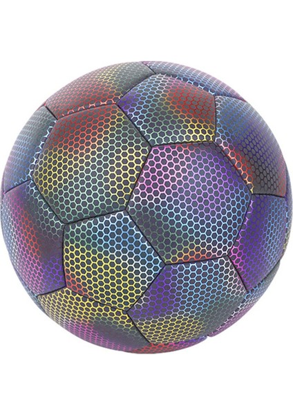 Holografik Futbol Topu - Karanlıkta Parlayan, Yansıtıcı, 5 Numara - Çocuklar Için Mükemmel (Yurt Dışından)