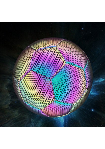 Holografik Futbol Topu - Karanlıkta Parlayan, Yansıtıcı, 5 Numara - Çocuklar Için Mükemmel (Yurt Dışından) fırsatları
