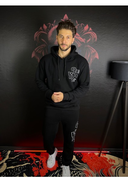 Paça Lastikli 3 Iplik Kapşonlu Takım