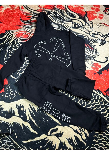 Paça Lastikli 3 Iplik Kapşonlu Takım