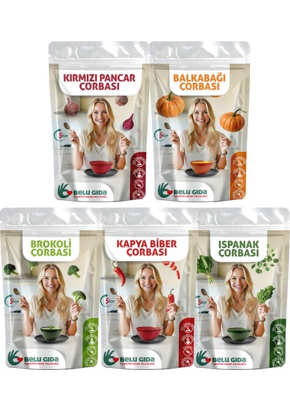 Sebzeli Çorba Seti 500 gr 9-12 Ay Bebekler İçin Taze Sebzelerden Türkiye Üretimi