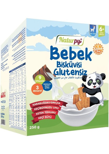 Organik Tam Buğday Unlu Keçi Sütlü Bebek Bisküvisi 300 gr 6 Ay ve Üzeri Bebekler İçin fırsatları